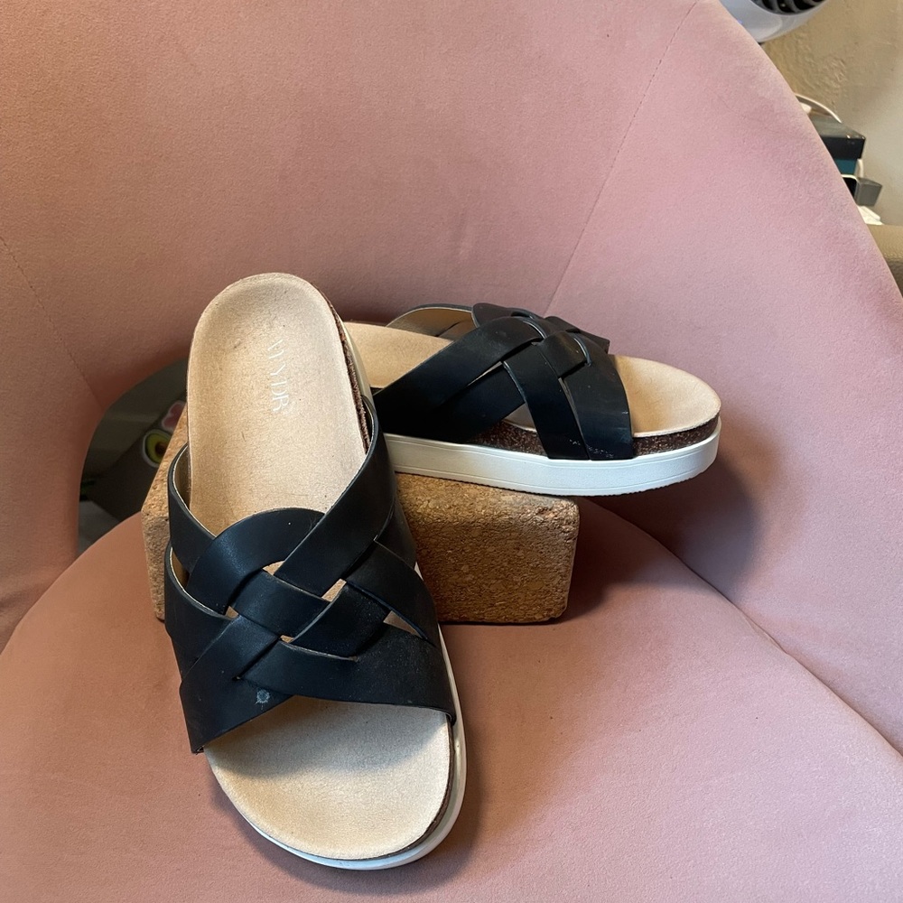 Stylish Black Slide Sandals